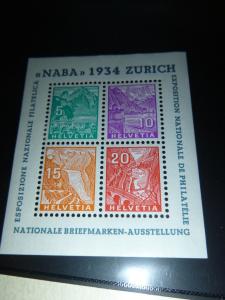 Schweiz NABE Block 1934. Andere Blöckeusw... Lieber gleich zu Linz-Phila.